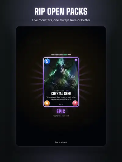 Rip open packs