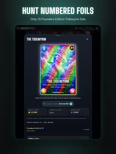 Hunt numbered foils