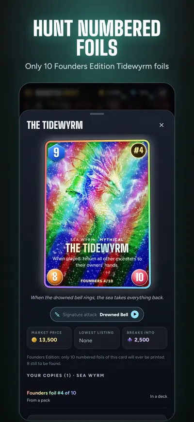 Hunt numbered foils